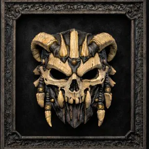 Mask Series Vol.1 – Bone Shaman (Mặt nạ treo tường có khung)