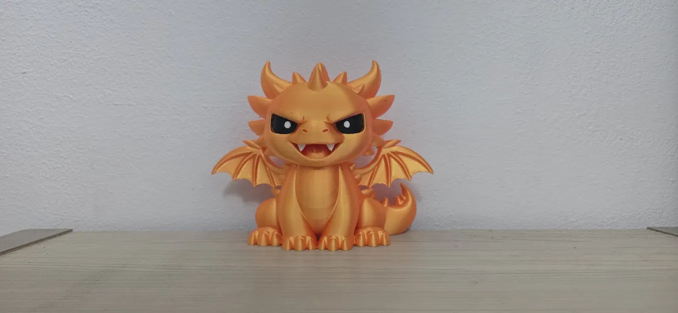 Tượng Rồng Hộ Vệ Valentine Vàng - Image 1