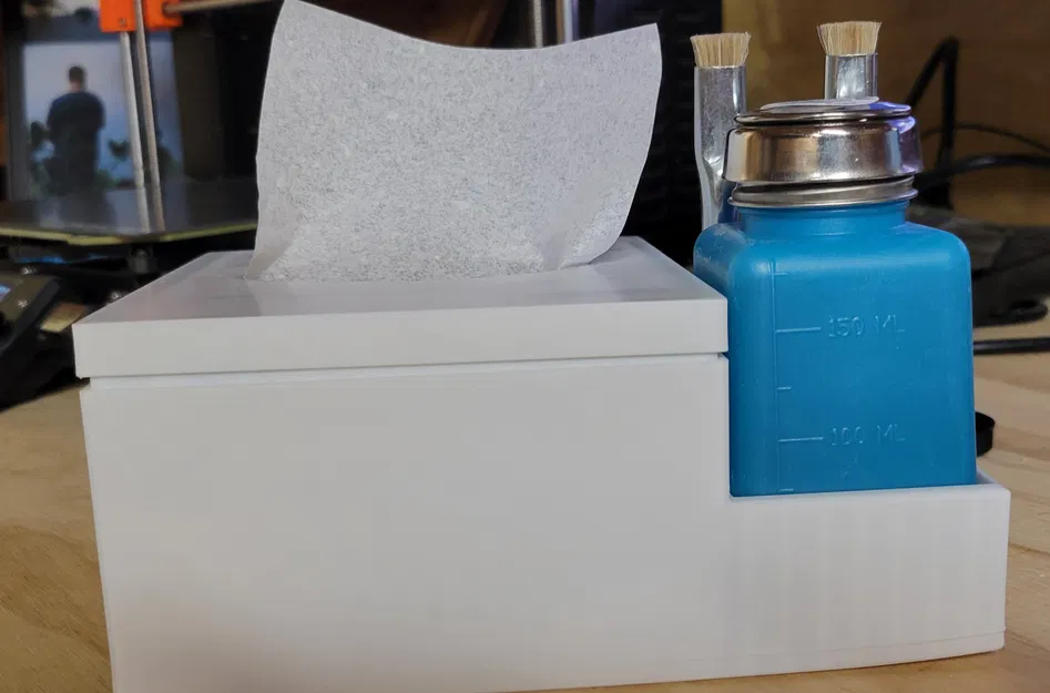 Kệ đựng khăn lau, chai IPA và cọ (Wipes IPA bottle and brush holder) - Image 1