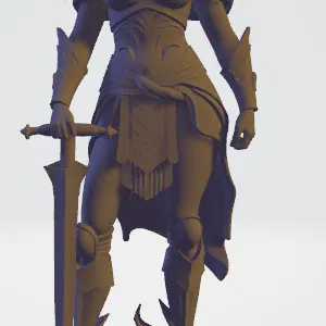 Nữ chiến binh cầm kiếm