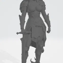 Nữ chiến binh cầm kiếm