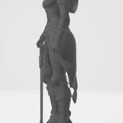 Nữ chiến binh cầm kiếm