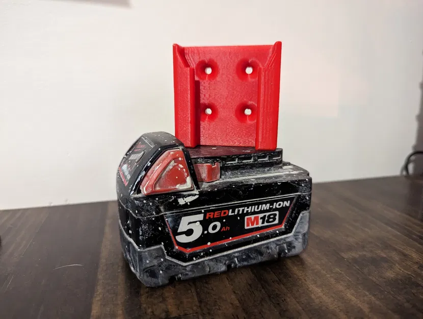 Giá đỡ pin Milwaukee M18 (không clip) - Image 1