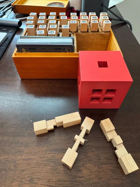 Marbles the Brain Store The Sherlock Wooden Puzzle Game - Cube - Image 2
