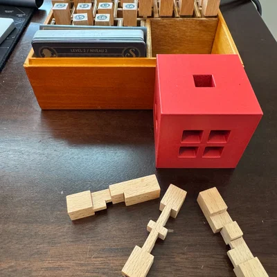Marbles the Brain Store The Sherlock Wooden Puzzle Game - Cube