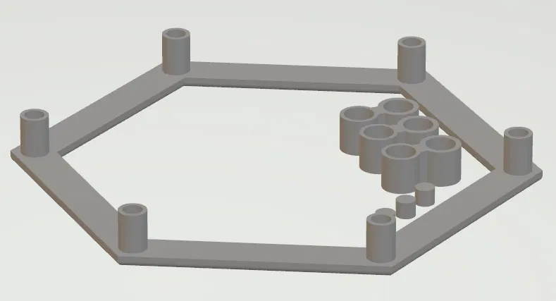 Trellis & Wall Art Lục Giác Modular (Phóng To) kèm Wall Mounts giấu vít - Image 3