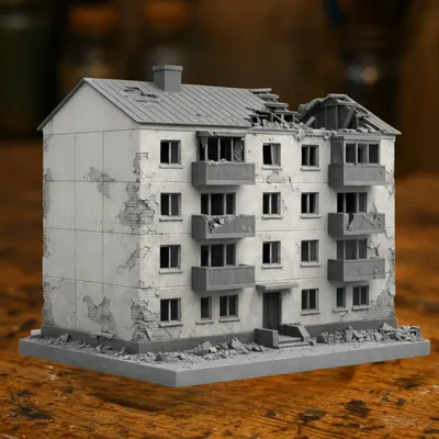 Chung cư Liên Xô hậu tận thế – Khrushchyovka đổ nát