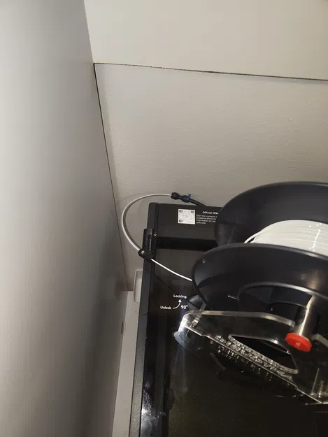 Giá giữ ống PTFE cho QIDI Q2 khi để spool trên đỉnh máy - Image 1