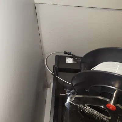 Giá giữ ống PTFE cho QIDI Q2 khi để spool trên đỉnh máy