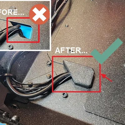 #0152 Nắp che góc dưới trước cho lối đi dây (Front Bottom Corner Cable Passthrough Cover)