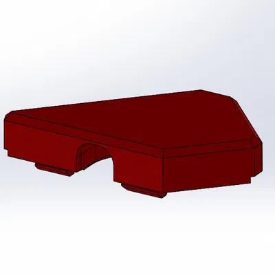 #0152 Nắp che góc dưới trước cho lối đi dây (Front Bottom Corner Cable Passthrough Cover)