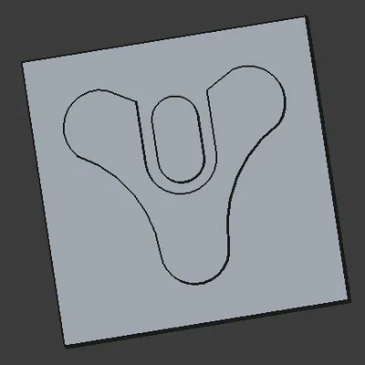 Tấm plate logo Destiny 2