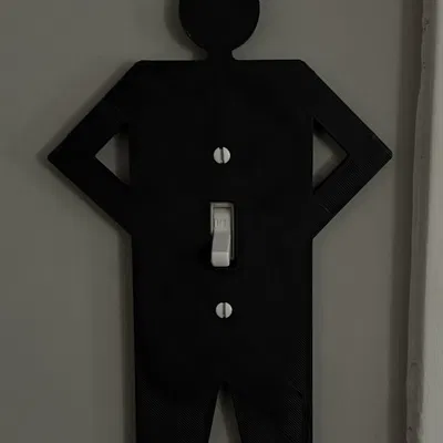 Ốp che công tắc đèn hình nam (Male Switch cover)