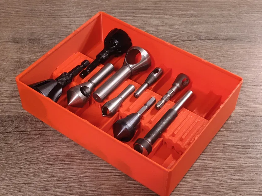 Khay Gridfinity Modular Countersink Tray (mô-đun, xếp chồng) - Image 1