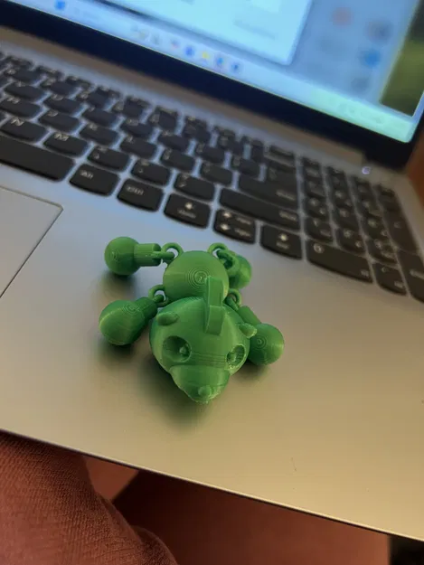 Gấu Mohawk Floppy Có Khớp (Articulated) - In Một Lần (Print-in-Place) - Image 1