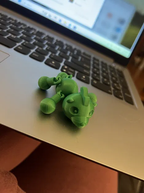 Gấu Mohawk Floppy Có Khớp (Articulated) - In Một Lần (Print-in-Place) - Image 2