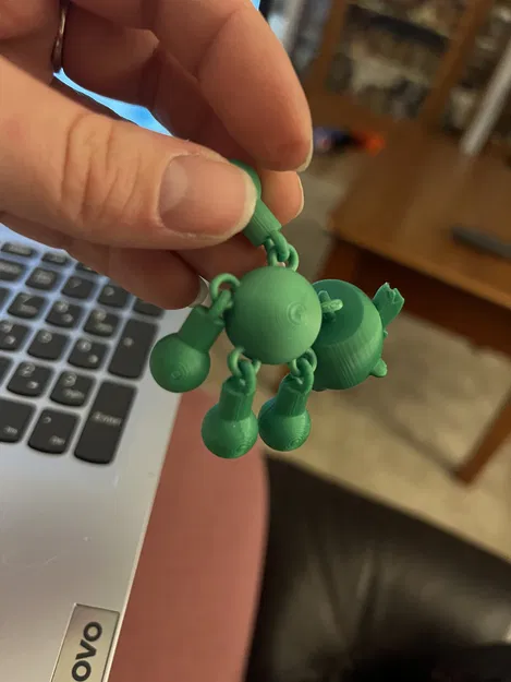 Gấu Mohawk Floppy Có Khớp (Articulated) - In Một Lần (Print-in-Place) - Image 4