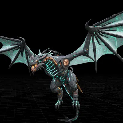 MechaDragon – Rồng cơ khí phong cách Cyberpunk