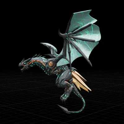 MechaDragon – Rồng cơ khí phong cách Cyberpunk