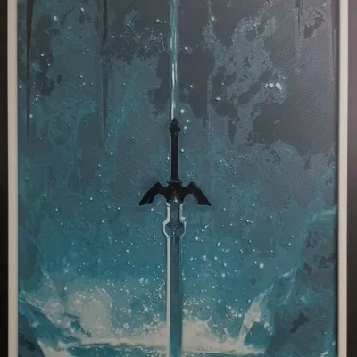 The Legend of Zelda - Master Sword (Mẫu Hueforge)