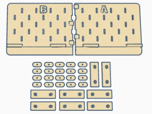 Bộ mở rộng SKÅDIS cho bàn BRÄNNBOLL Gaming Station Desk (Extension Kit) - Image 7