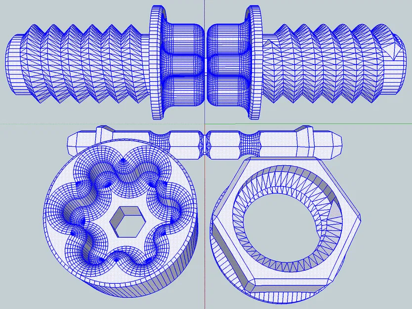 Xrot Bolt, Nut & Bit 21x36mm - Image 2