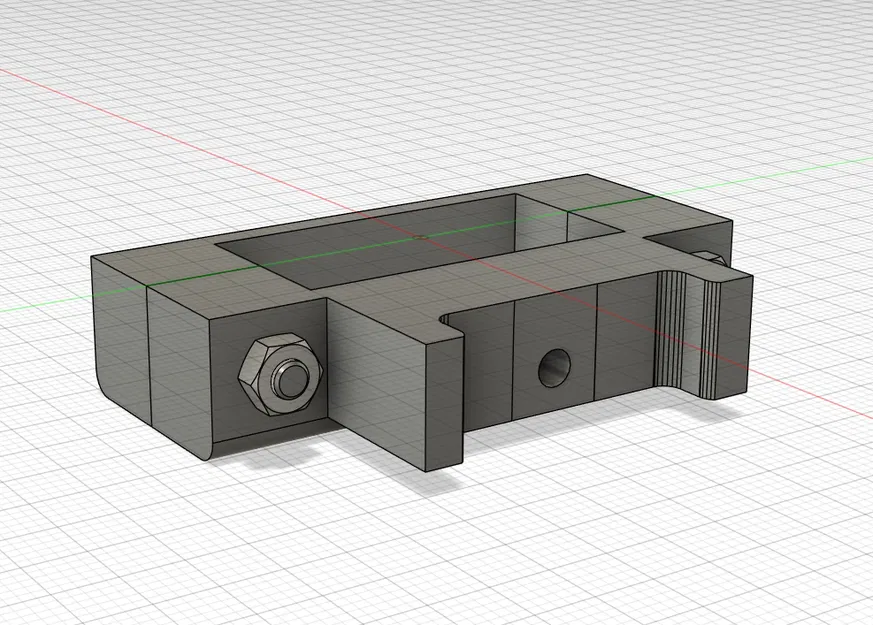 Mount gắn vào thanh profile kim loại 20*40 mm cho giá đỡ bình xịt - Image 1