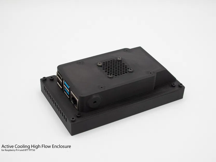 Vỏ Raspberry Pi Model 4 kèm màn BTT TFT50 (2.0, 2.1) có ống dẫn gió - Image 1