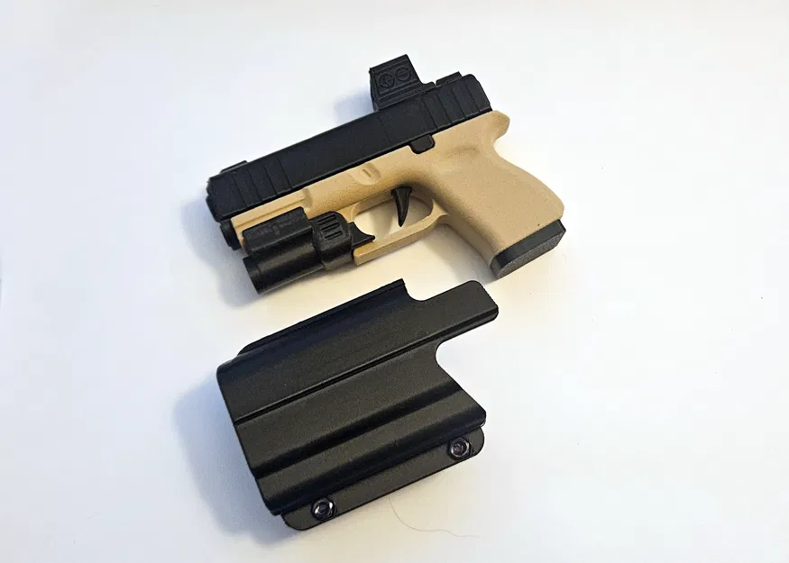 Holster cho Glock Fidget Keychain – Đồ chơi mini slide-action in 3D - Image 1