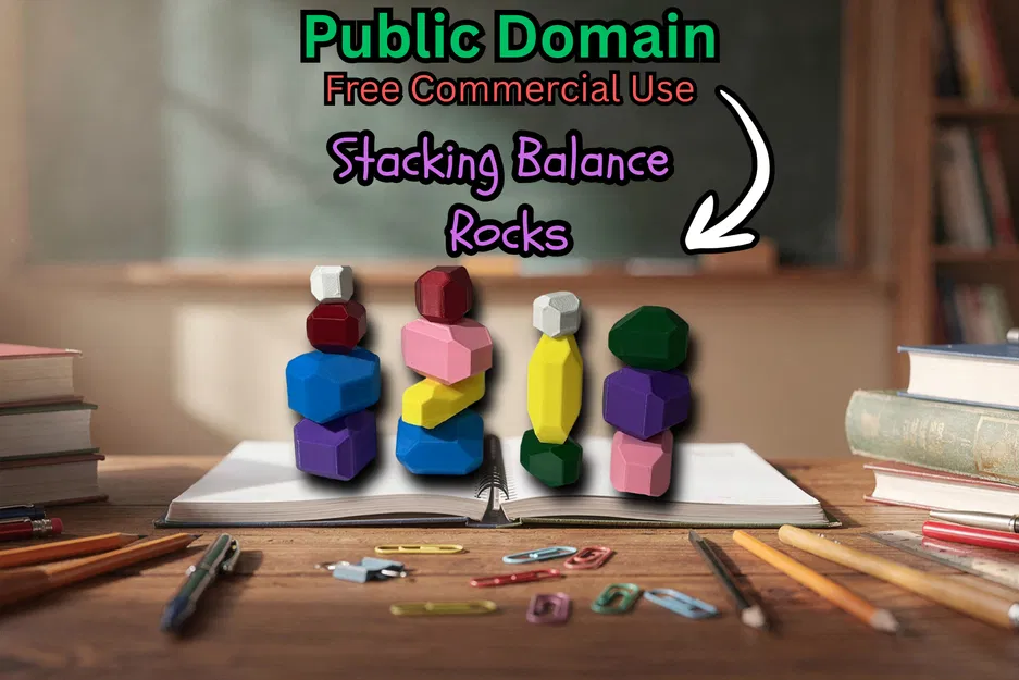 Bộ Đá Cân Bằng Xếp Chồng – Đồ chơi rèn thăng bằng & vận động tinh - Image 1