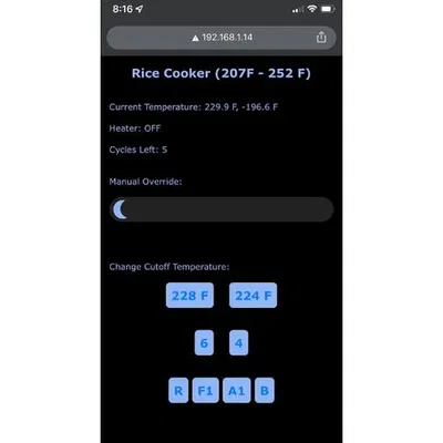 iCooker - Bộ Điều Khiển Thông Minh Cho Nồi Cơm Điện - Vỏ in bằng PETG