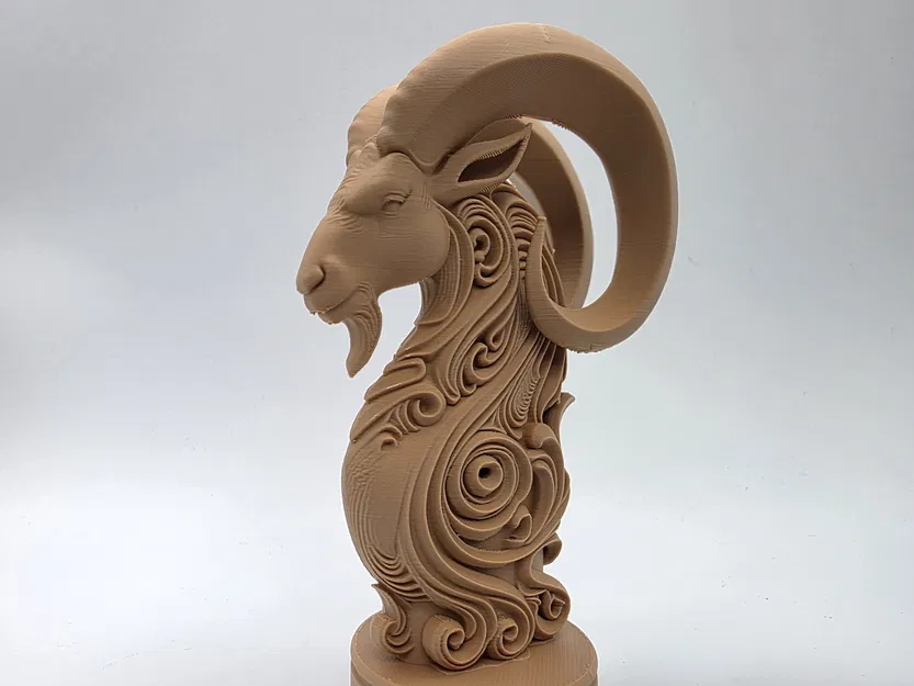 Tượng Bán Thân Ma Kết Chạm Khắc Tinh Xảo - Image 1