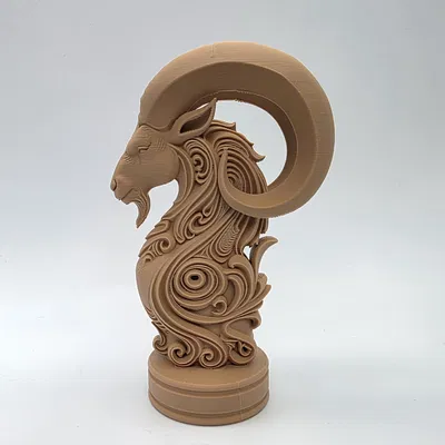 Tượng Bán Thân Ma Kết Chạm Khắc Tinh Xảo