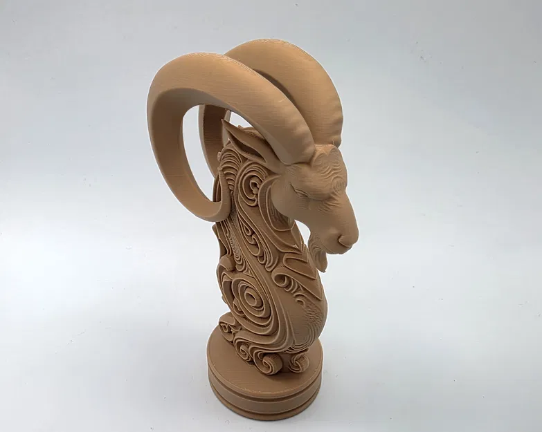 Tượng Bán Thân Ma Kết Chạm Khắc Tinh Xảo - Image 4