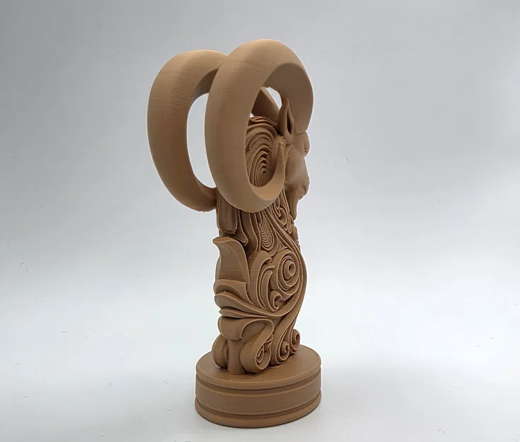 Tượng Bán Thân Ma Kết Chạm Khắc Tinh Xảo - Image 5