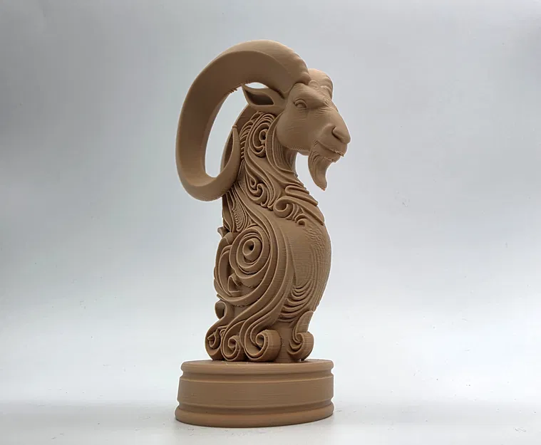 Tượng Bán Thân Ma Kết Chạm Khắc Tinh Xảo - Image 6