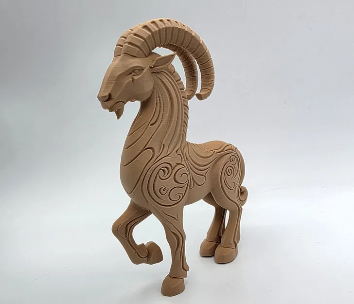 Tượng Ma Kết chạm khắc gỗ - Image 2