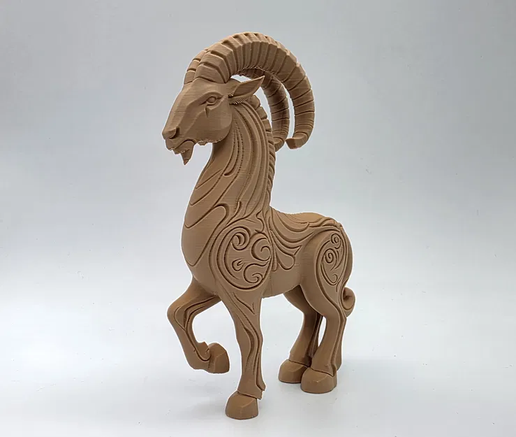 Tượng Ma Kết chạm khắc gỗ - Image 6