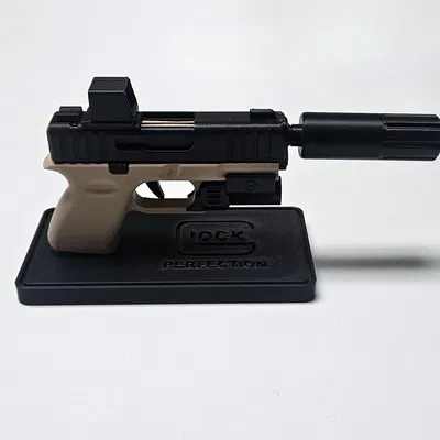 Chân đế để bàn cho Glock Fidget Keychain – Đồ chơi mini trượt nòng in 3D