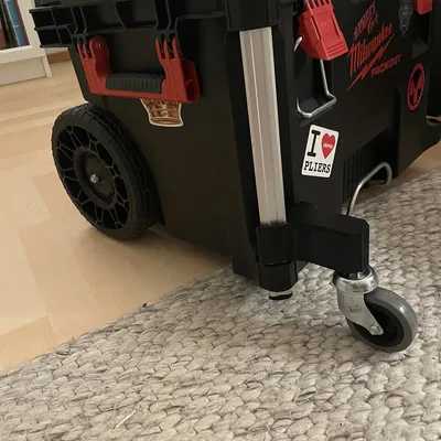 Bracket cố định bánh xe xoay phía trước cho Packout trolley
