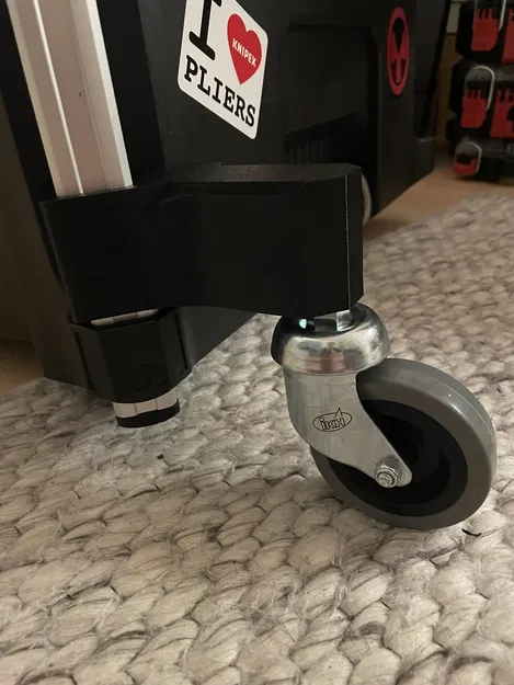 Bracket cố định bánh xe xoay phía trước cho Packout trolley - Image 3