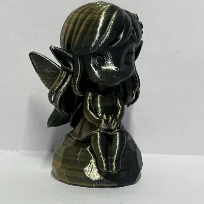 Nàng Tiên Ngồi Trên Tảng Đá (Fairy Sitting On a Rock)