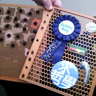 Tấm sheet bìa còng trưng bày/gắn pin và button (Pin and button holder mount display binder sheet)