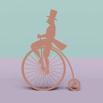 Xe đạp cao cổ điển (Old high bicycle)