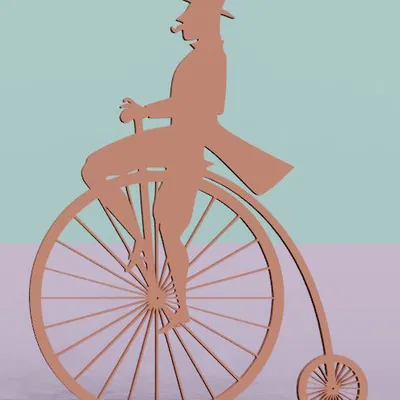 Xe đạp cao cổ điển (Old high bicycle)