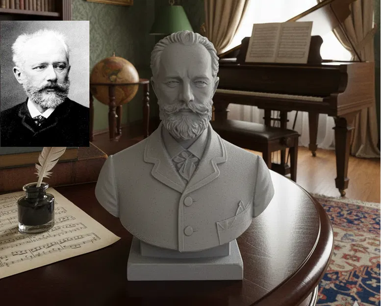 Tượng bán thân Pyotr Ilyich Tchaikovsky - Image 1
