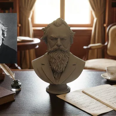 Johannes Brahms – Tượng bán thân