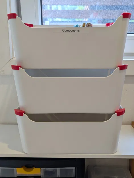 Bracket giúp xếp chồng ổn định hộp IKEA Uppdatera - Image 1