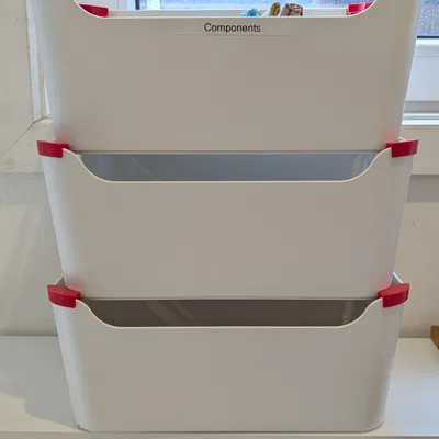 Bracket giúp xếp chồng ổn định hộp IKEA Uppdatera