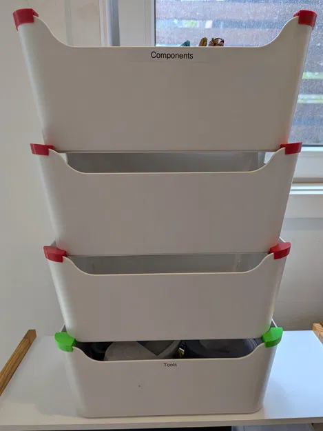 Bracket giúp xếp chồng ổn định hộp IKEA Uppdatera - Image 4